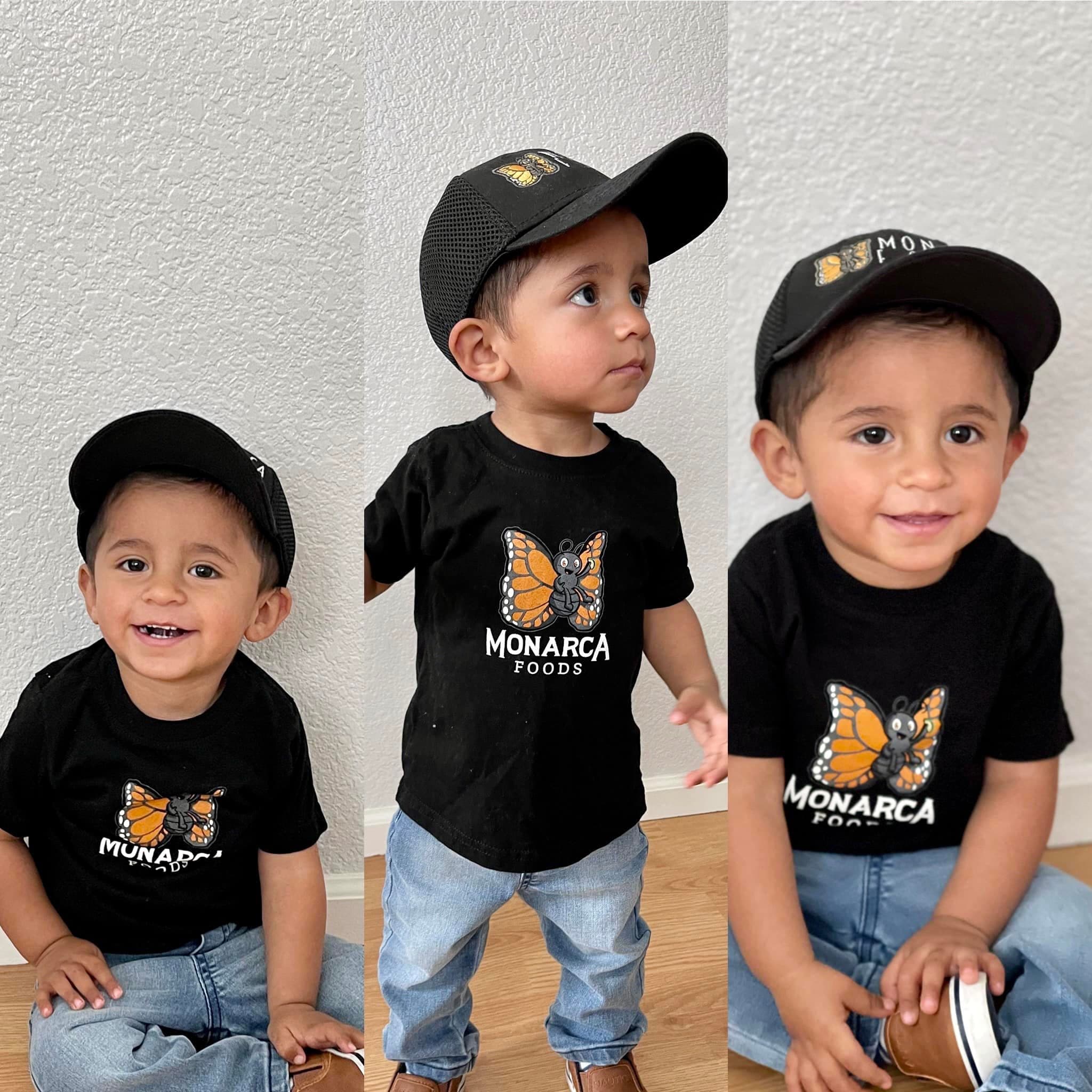 Children wearing Monarca Foods shirts
